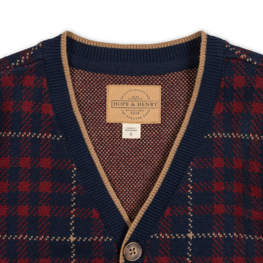 Organic Tipped Cardigan