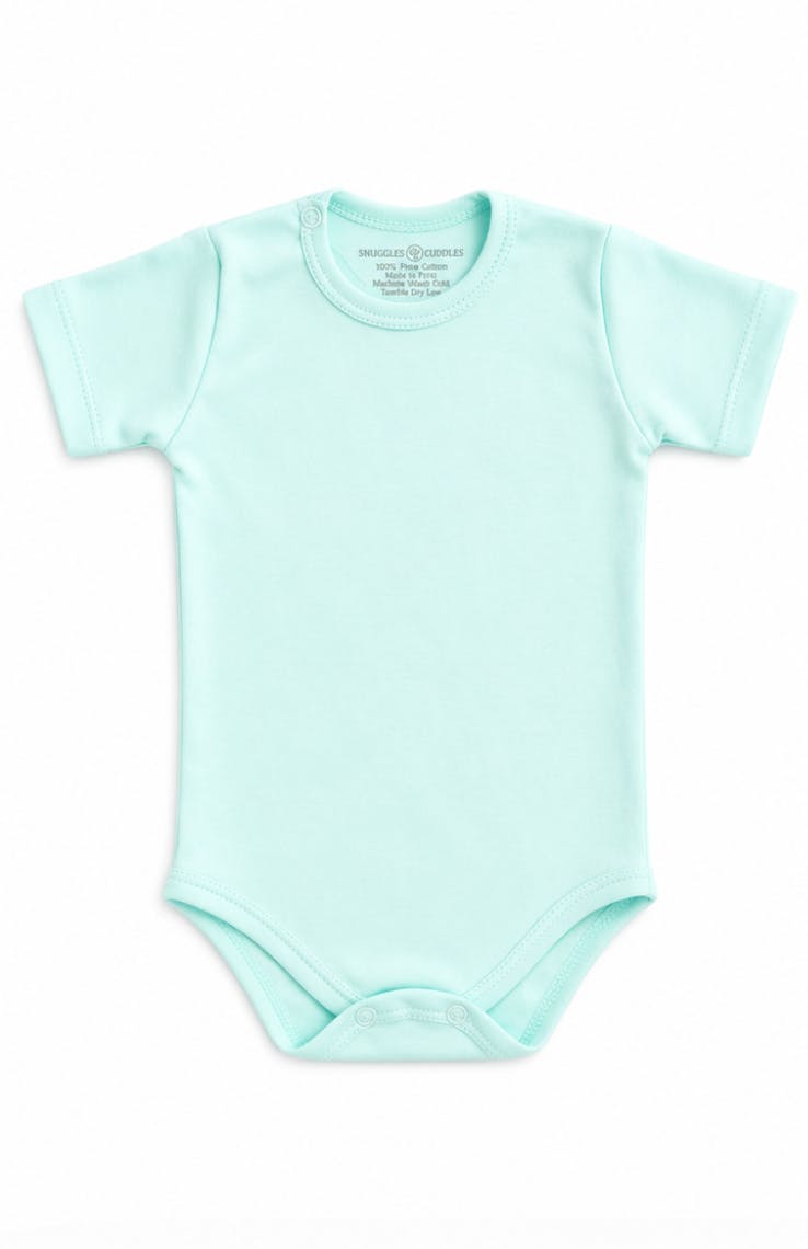 Short Sleeve Bodysuit in Pima Cotton