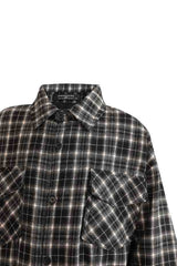 Gray Plaid Flannel Shirt
