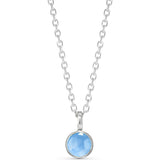 Personalized Birthstone Necklace, Sterling Silver
