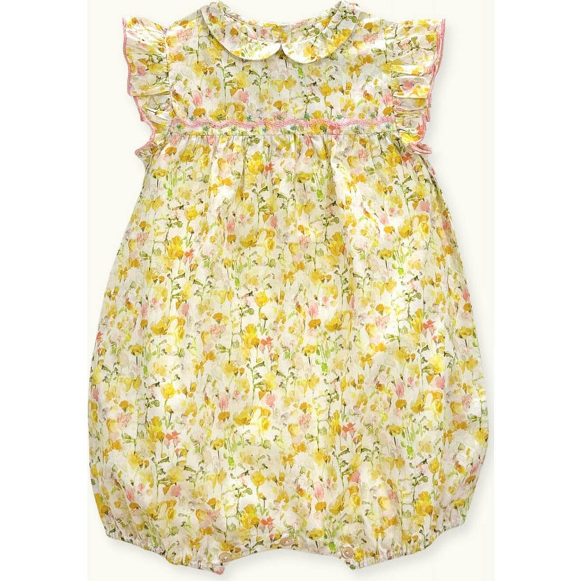 Romper Gilda Hand-Embroidered In Liberty, Florals