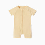 Ribbed Zip Summer Pajamas