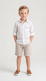 Ashton Linen Top and Shorts Set
