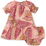 Puff Sleeve Baby Dress, Multi