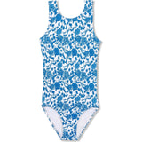 Toile Leotard, Blue