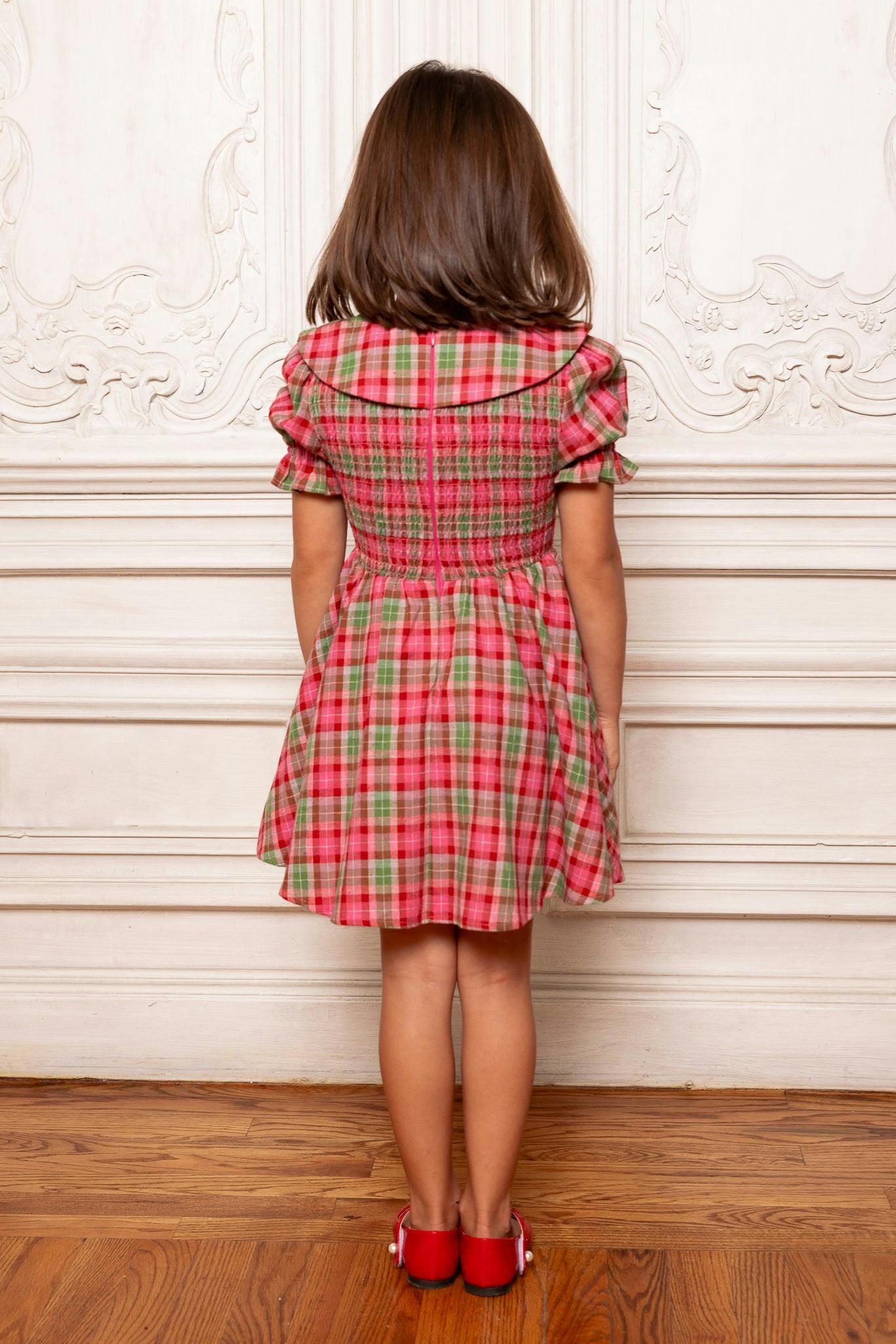 Mini Alice Dress in Rosewood Tartan