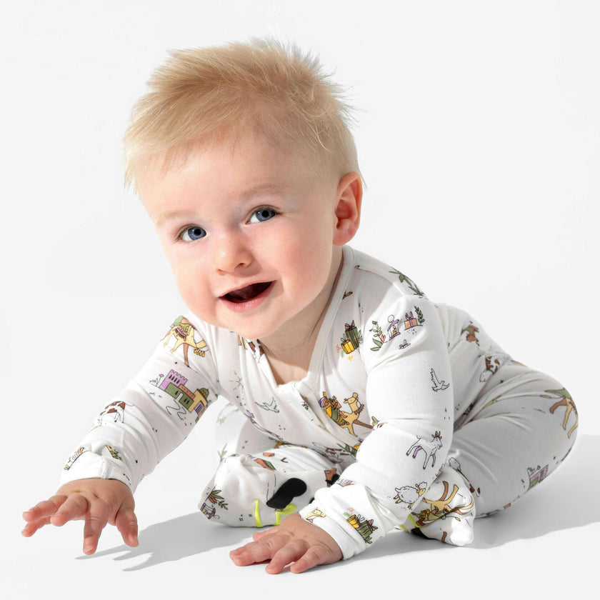 Holy Night Bamboo Convertible Footie