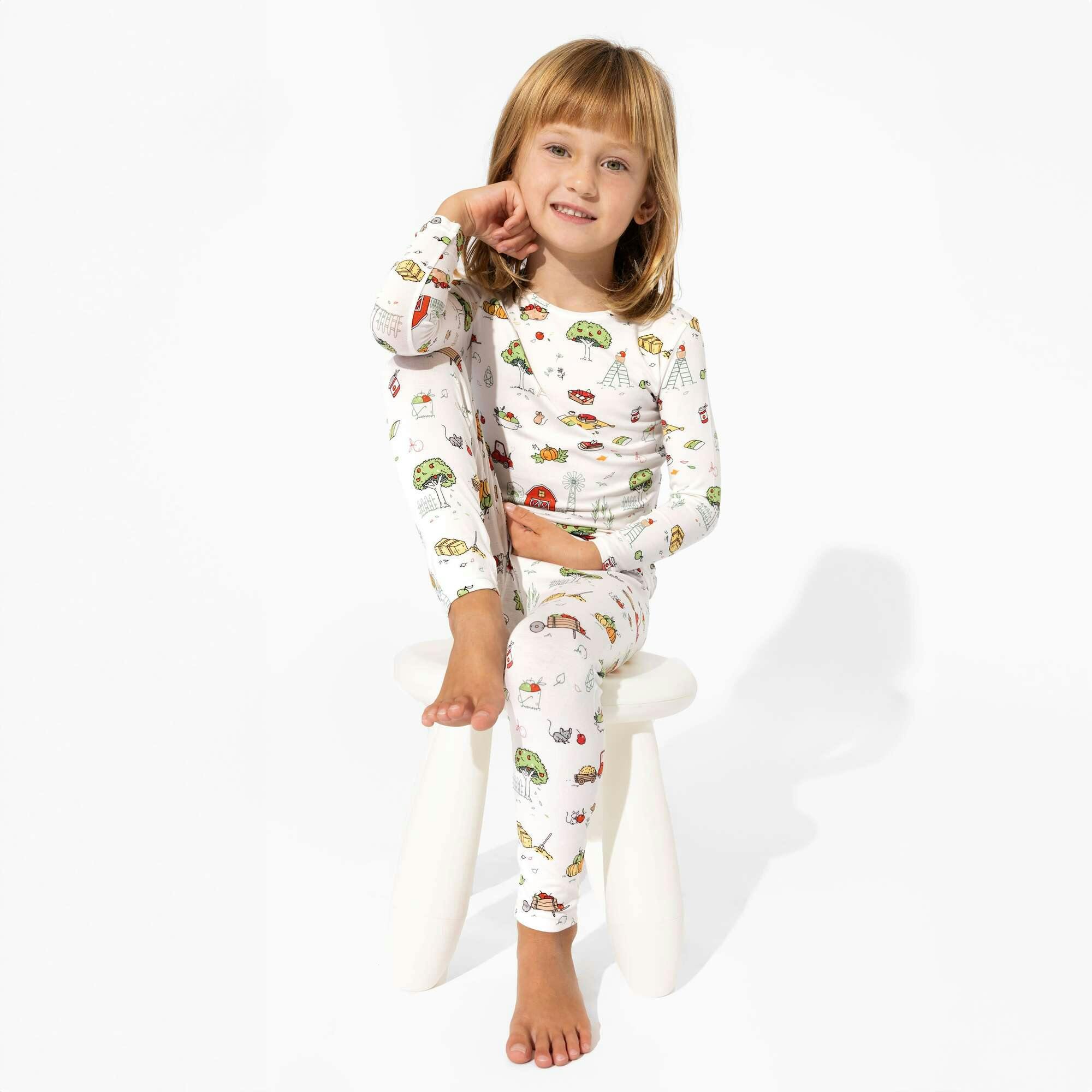 Fall Vibes Bamboo Kids Pajamas