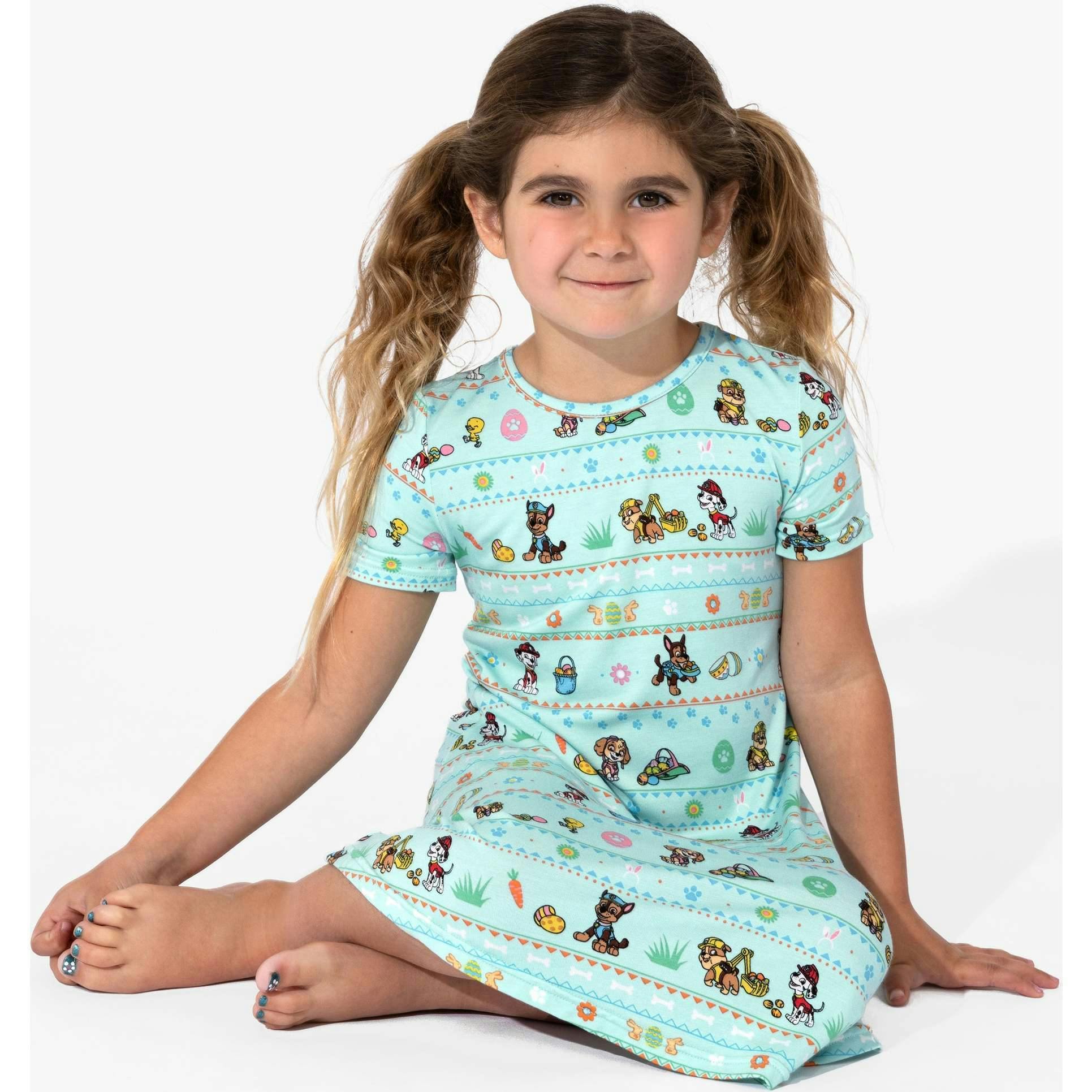 PAW Patrol: Easter Bamboo Girls' Short Sleeve Dress