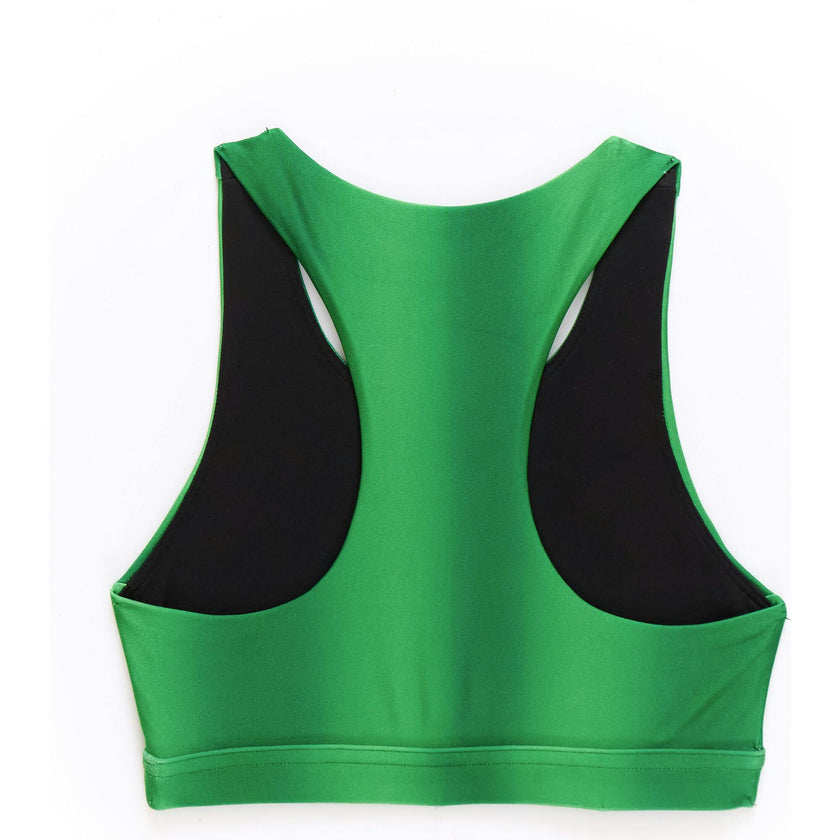 Girls Sports Bra in Green Ombre