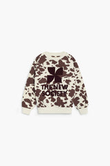 TNS Logo Sweatshirt Cow Print