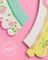 Tea Party Cupcake Wrappers - 24 pc tea cup set