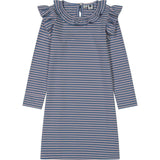 Luna Girls Striped Ruffle Dress, Stripes