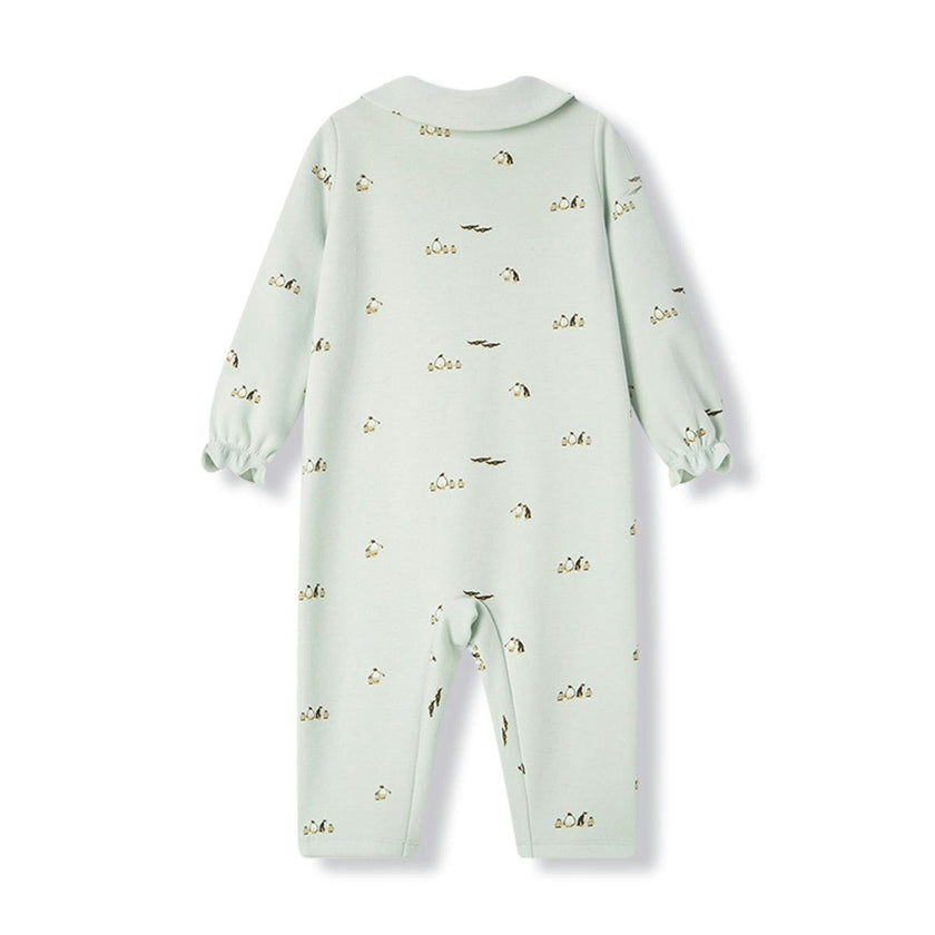Lil' Stretch Fleece Collar Jumpsuit