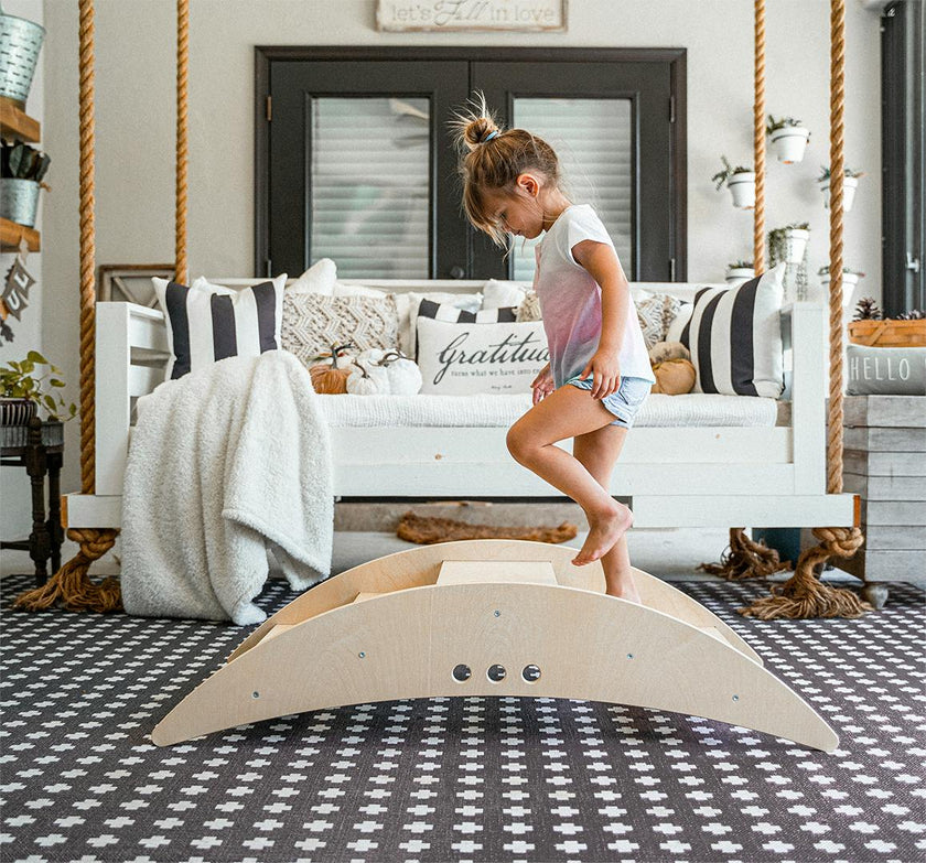 Rowan - 2-in-1 Rocking Boat & Climbing Bridge