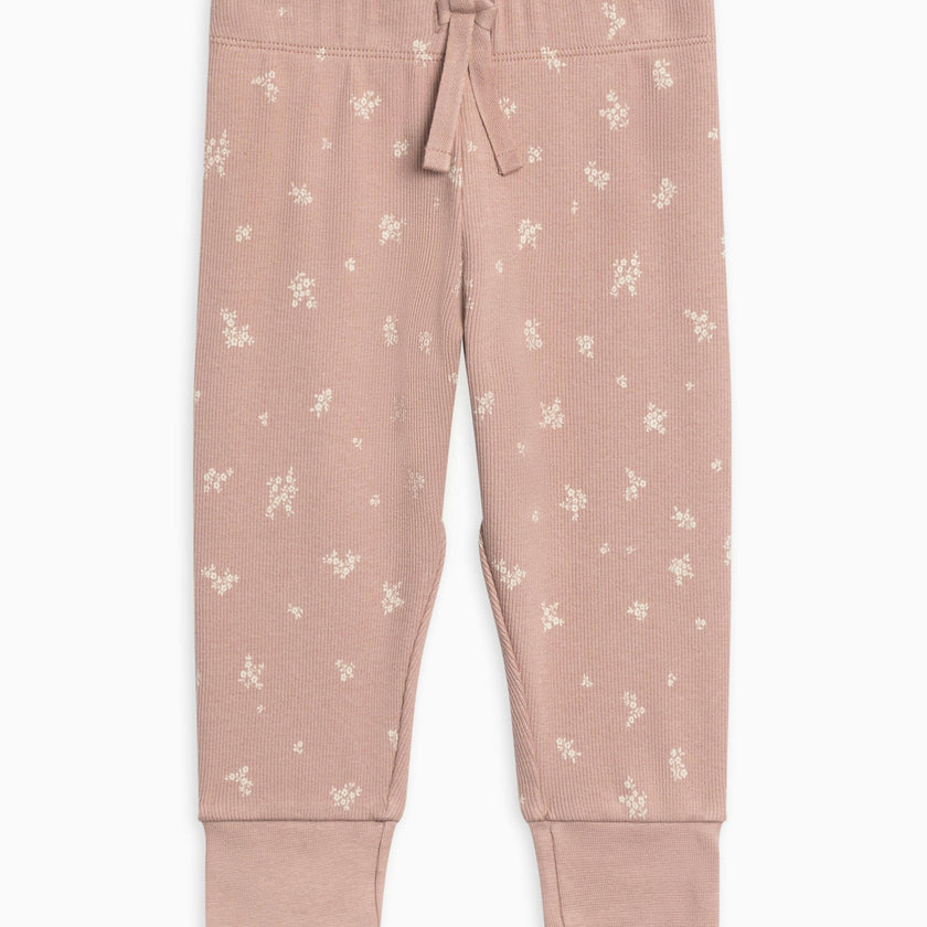 KENDI Charlie Ribbed Joggers Olive