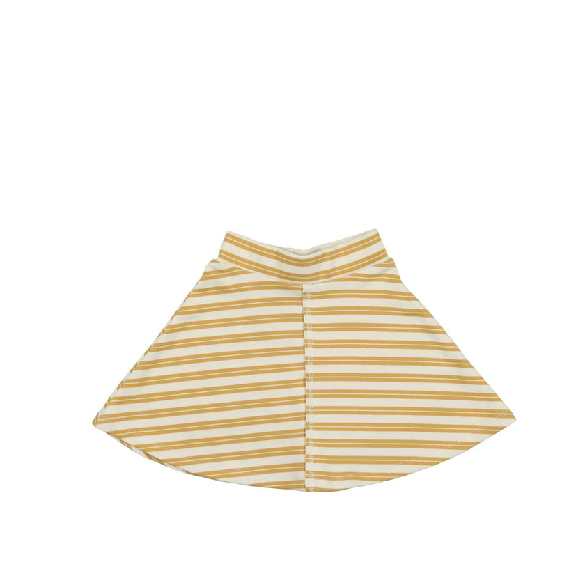 Horizontal Striped A-Line Short Skirt