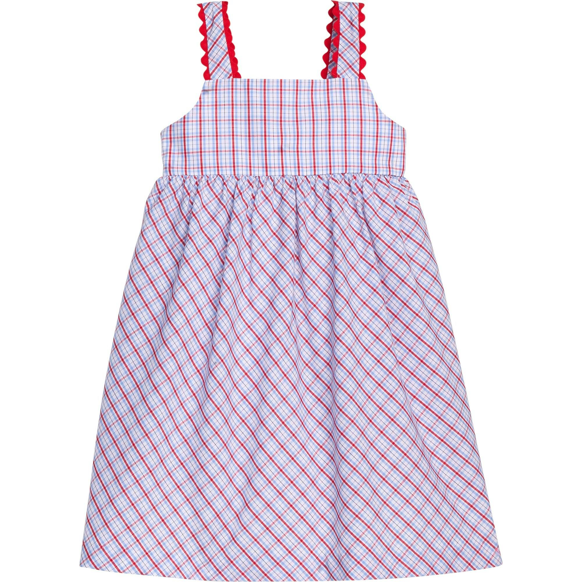 Evie Dress - Patriotic Plaid