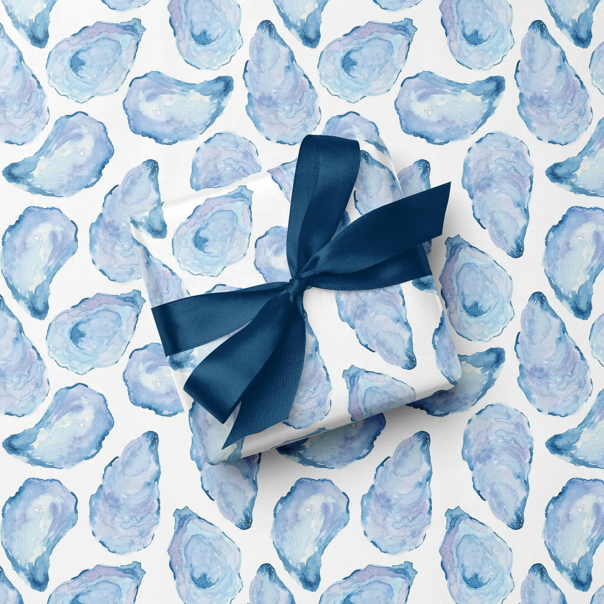 Mussel Shells Coastal Gift Wrap