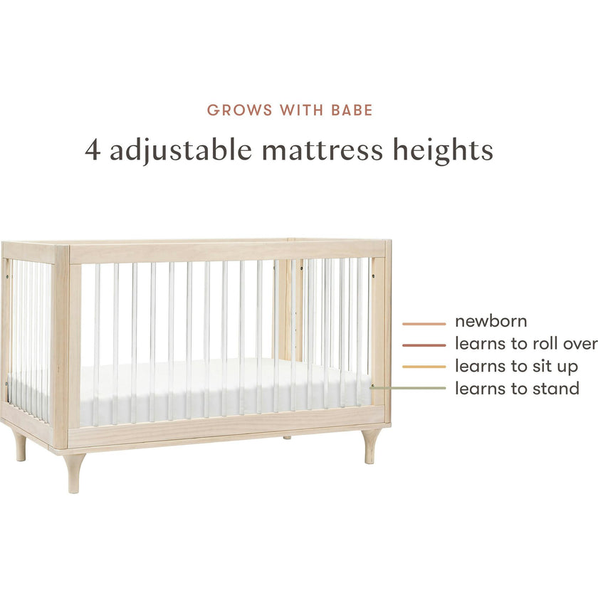 Lolly 3-In-1 Convertible Crib With Toddler Bed Conversion Kit