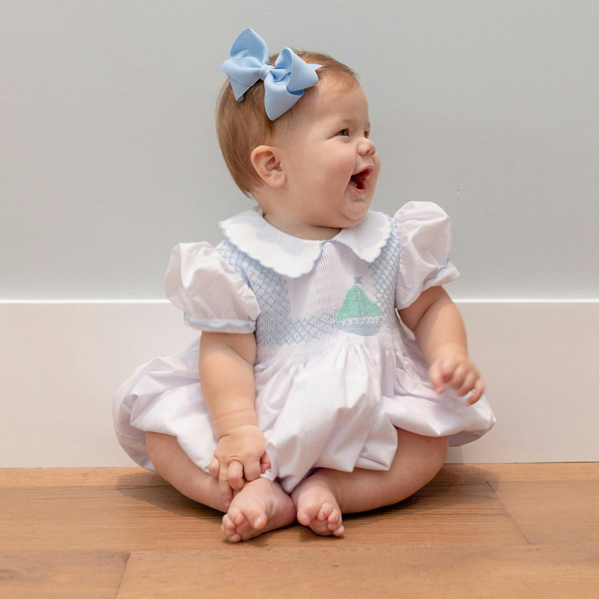 Eloise Bubble in Smocked Sailboats