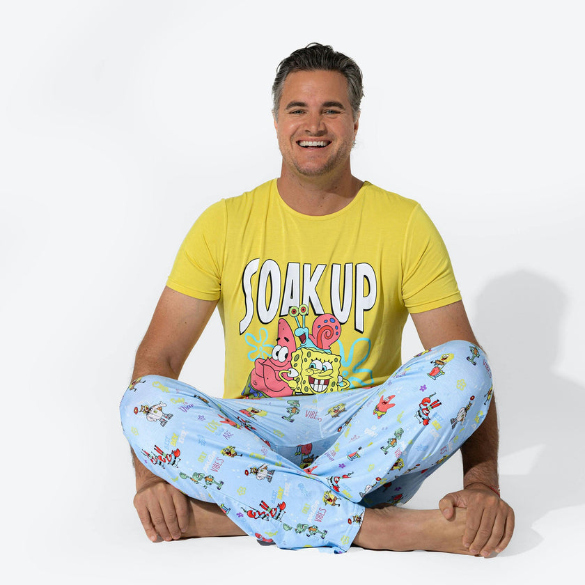 SpongeBob SquarePants: Good Vibes Bamboo Men's Pajama Set
