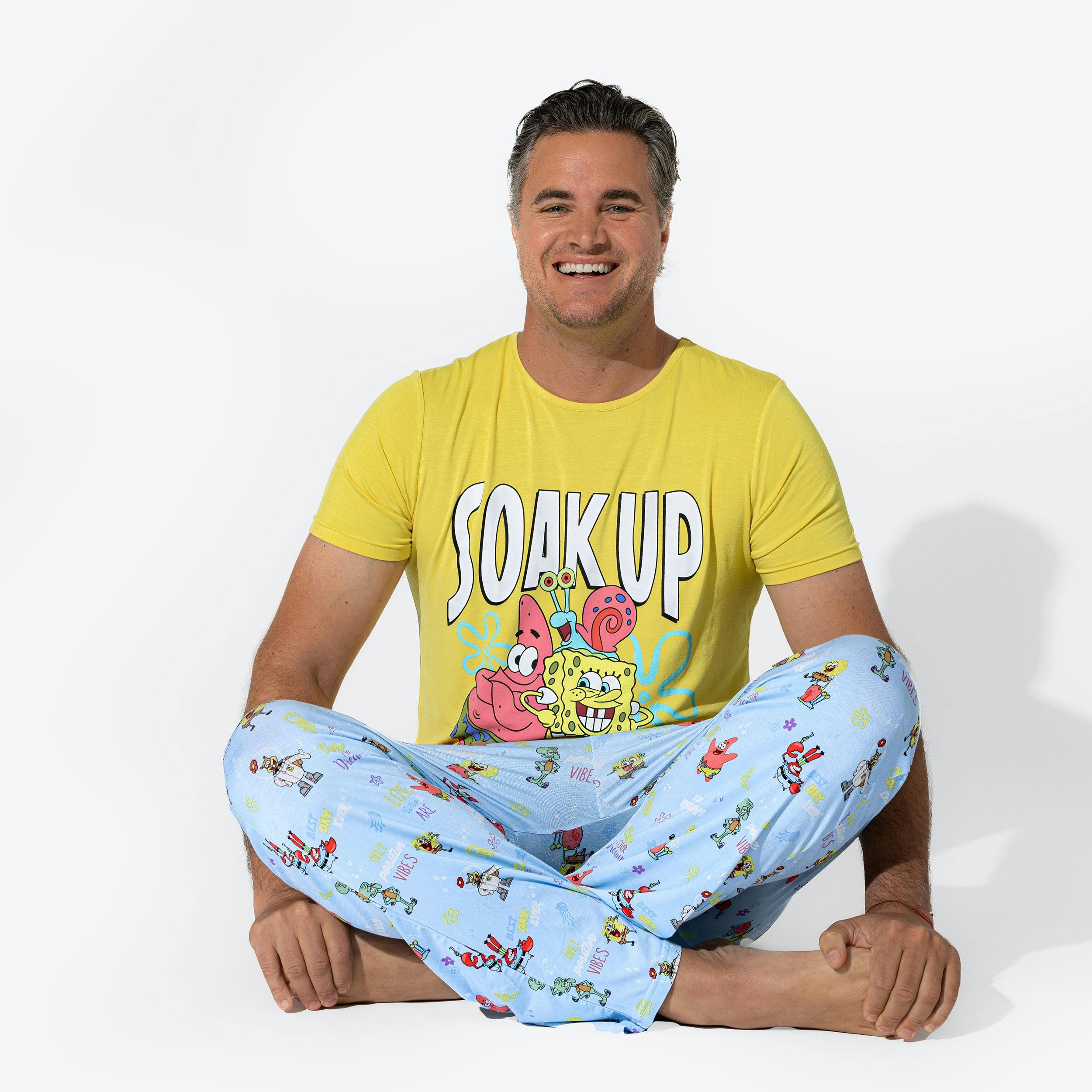 SpongeBob SquarePants: Good Vibes Bamboo Men's Pajama Set