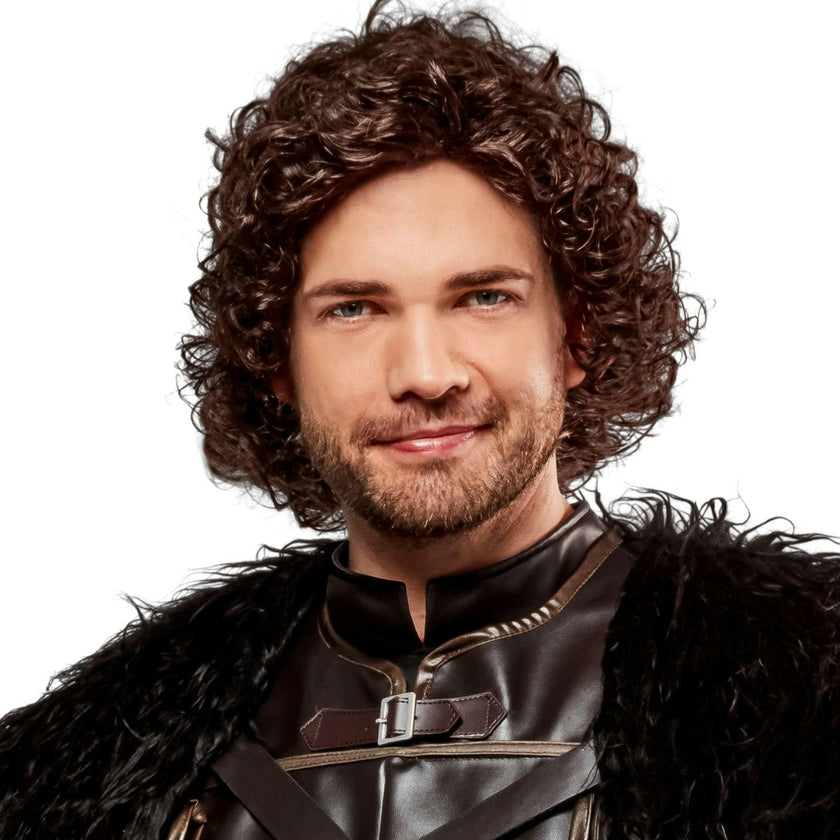 Men's Game of Thrones Jon Snow Brown Wig