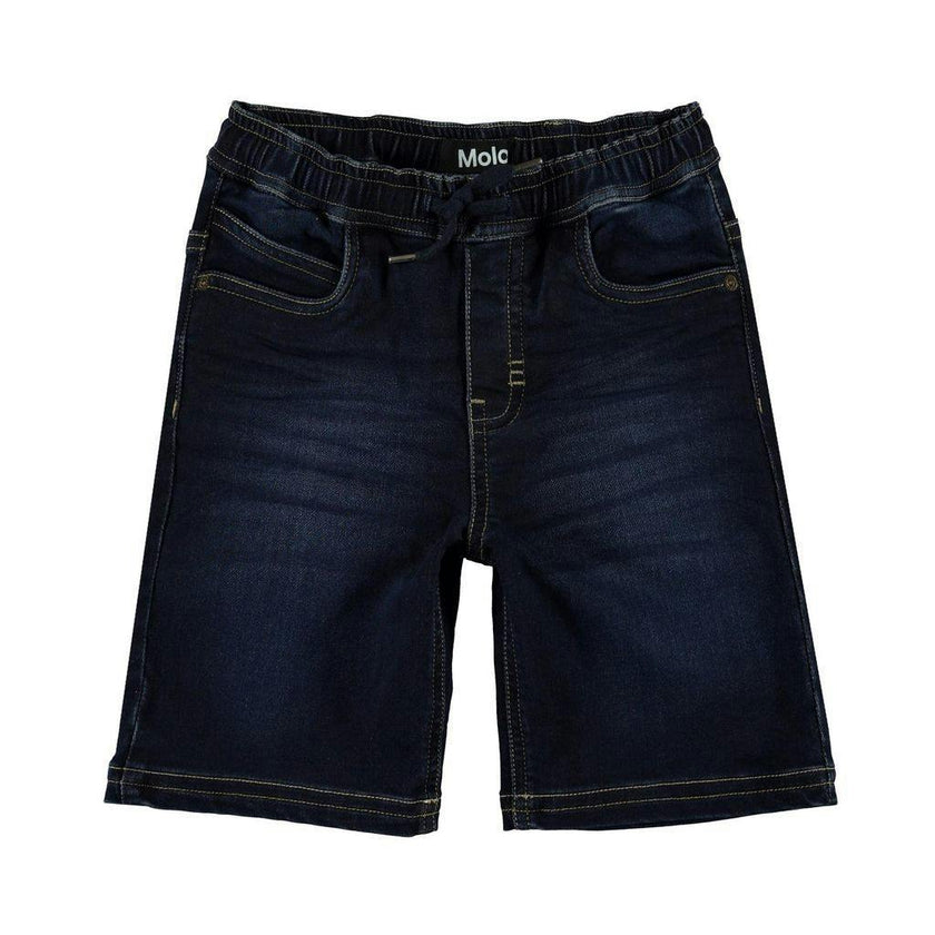 Blue Soft Denim Shorts