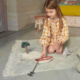 Waves Washable Rectangle Play Rug