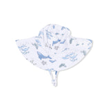 Watercolor Blue Whales - Wide Brim Sun Hat