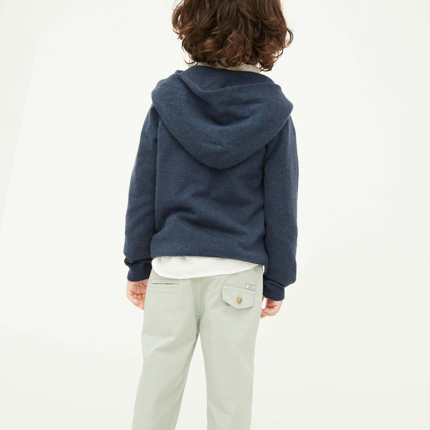 Dark Denim Cotton Hoodie