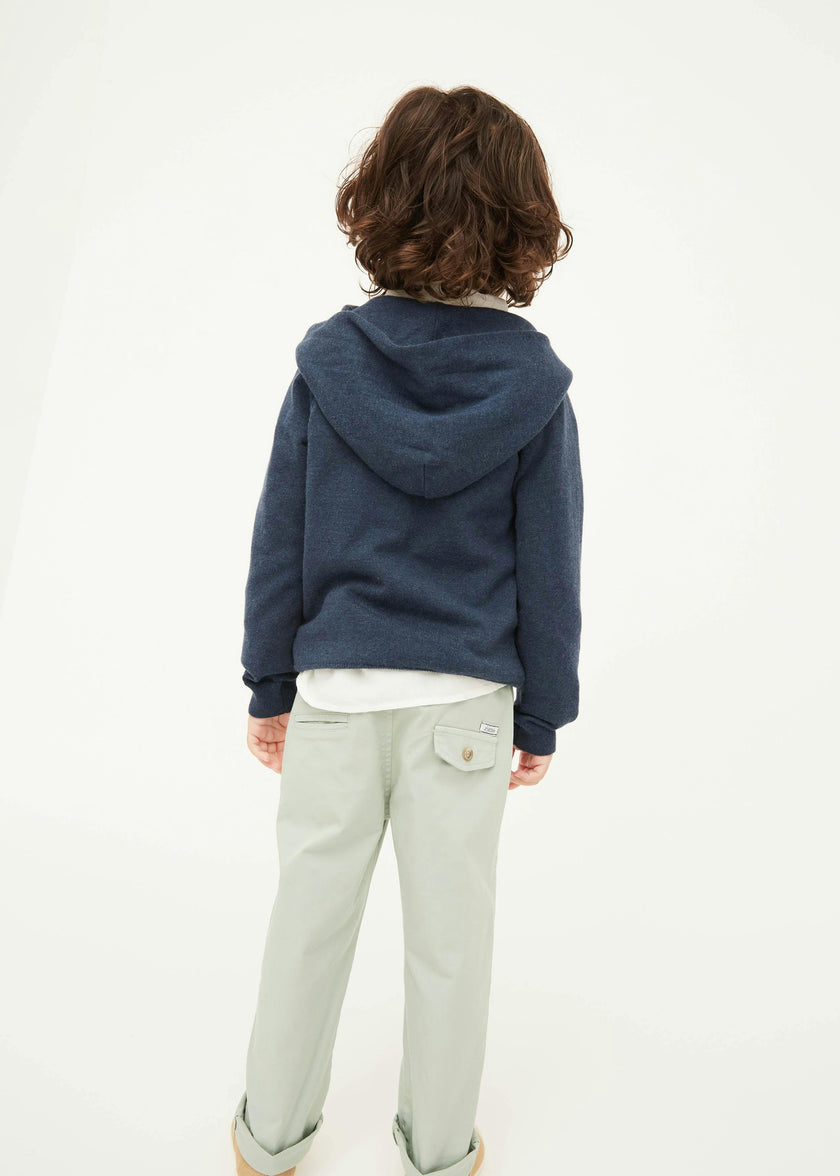Dark Denim Cotton Hoodie