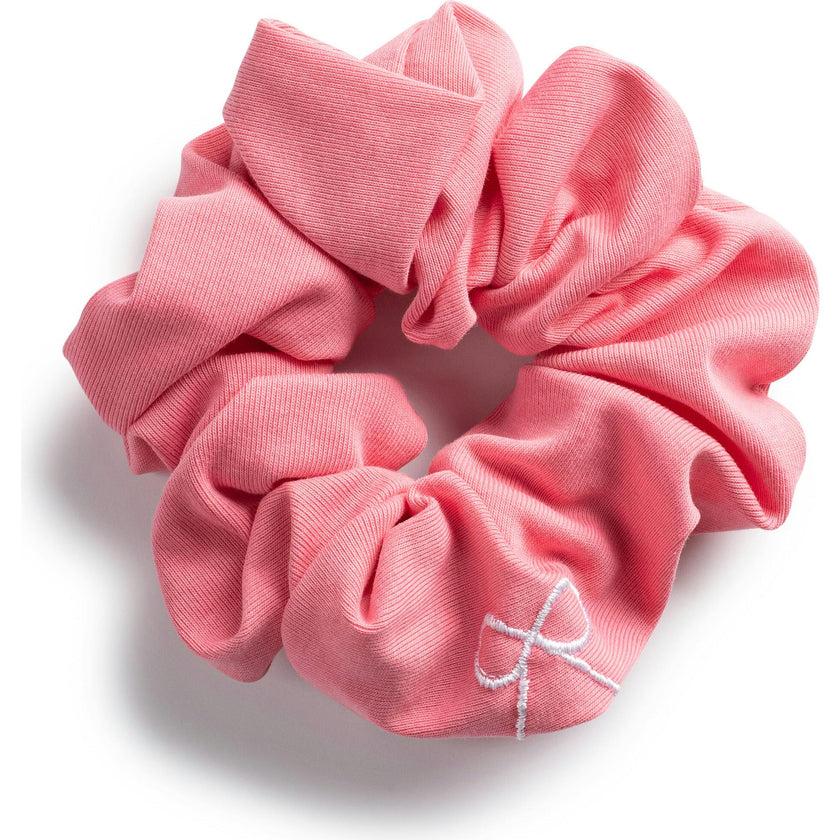 Marshmallow Signature Bow Logo Scrunchie