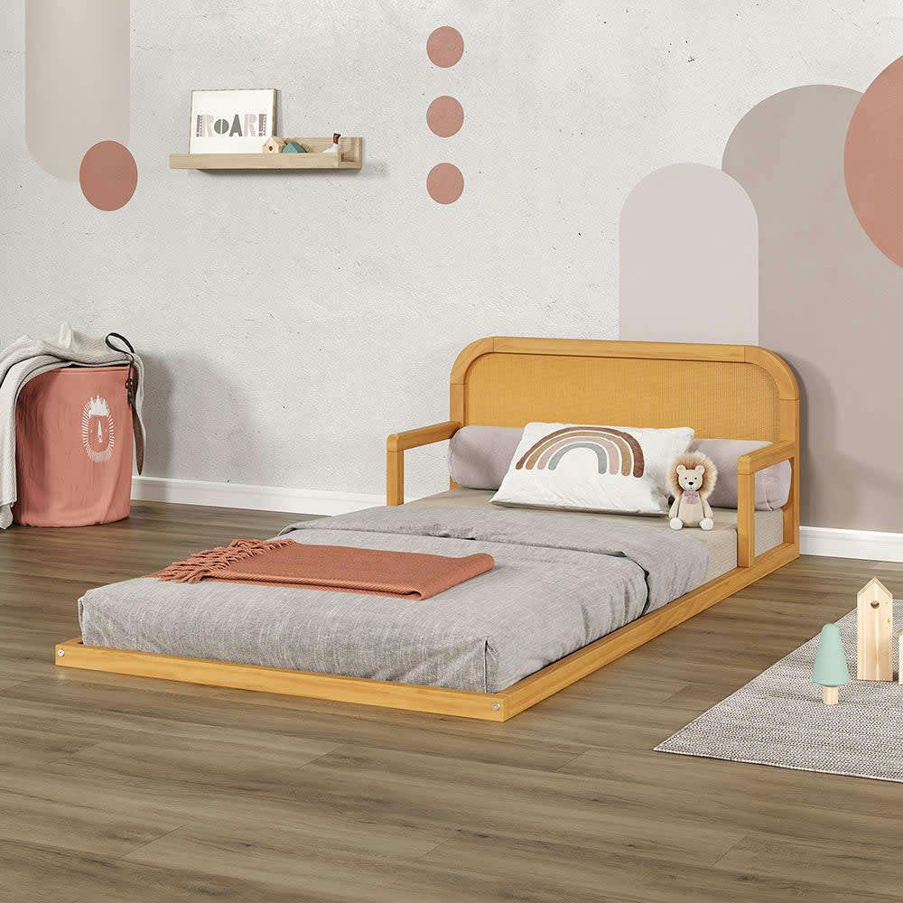 P’kolino Curva Rattan Floor Bed