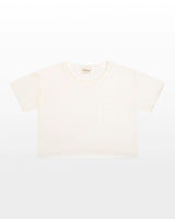 Cotton Jersey Raw Edge Pocket Tee