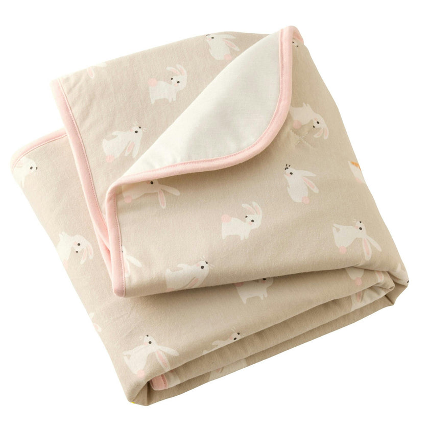 QUINN Reversible Light Weight Quilted Baby Blanket