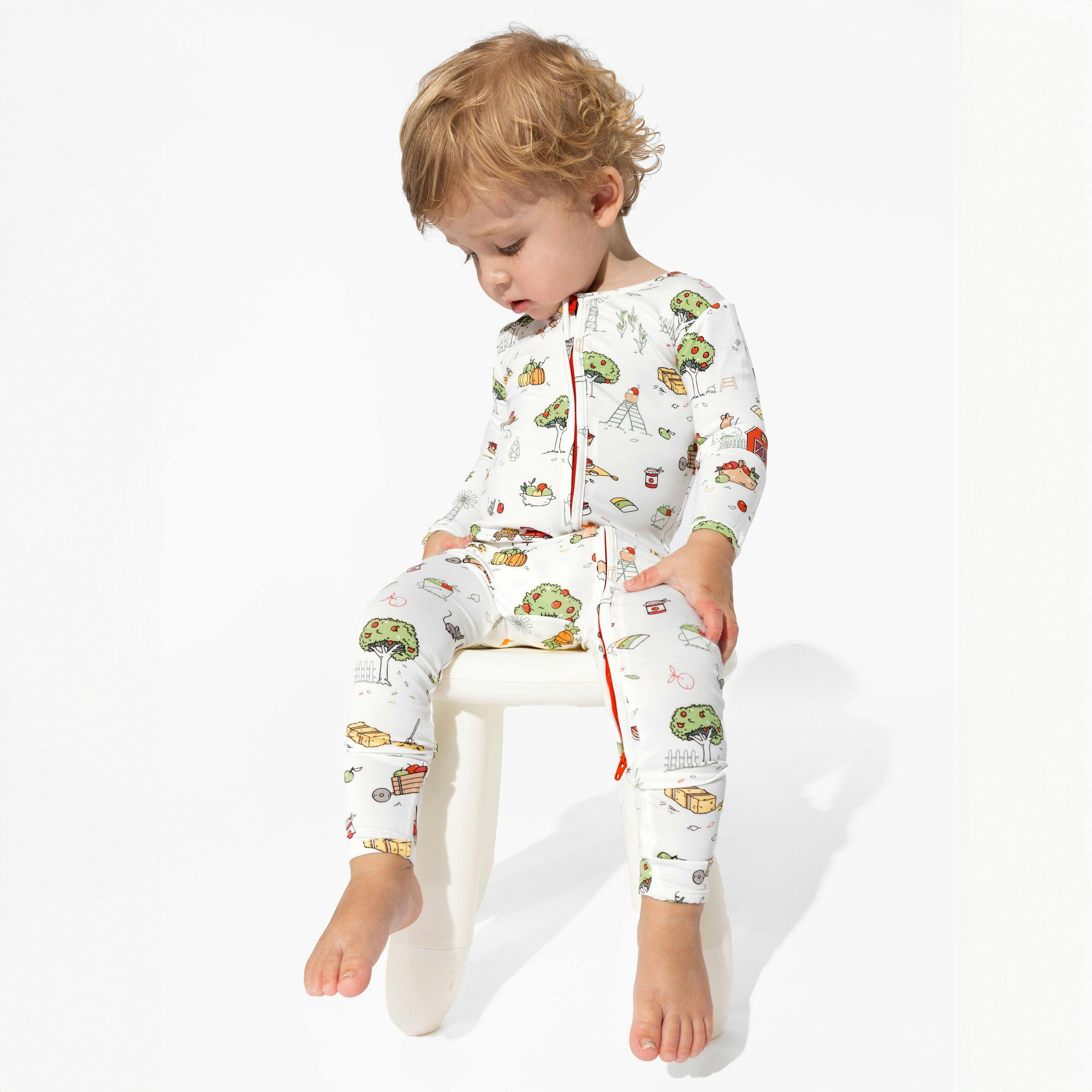 Fall Vibes Bamboo Convertible Footie