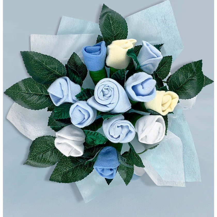 Personalized Little Blue Welcome Baby Hamper