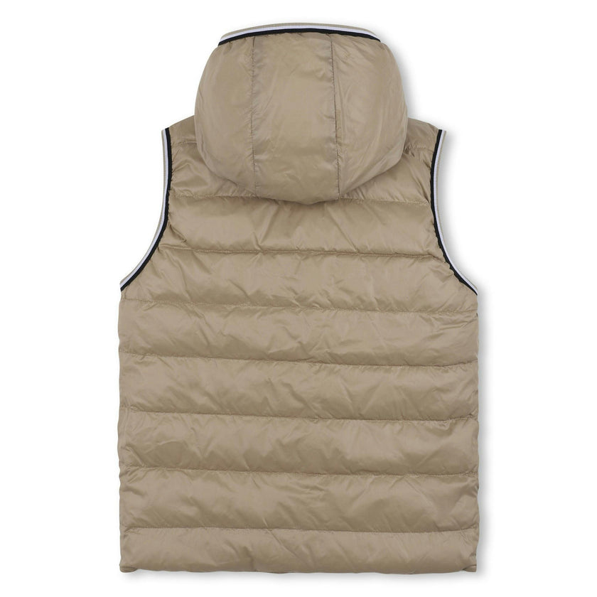 Beige Reversible Puffer Jacket