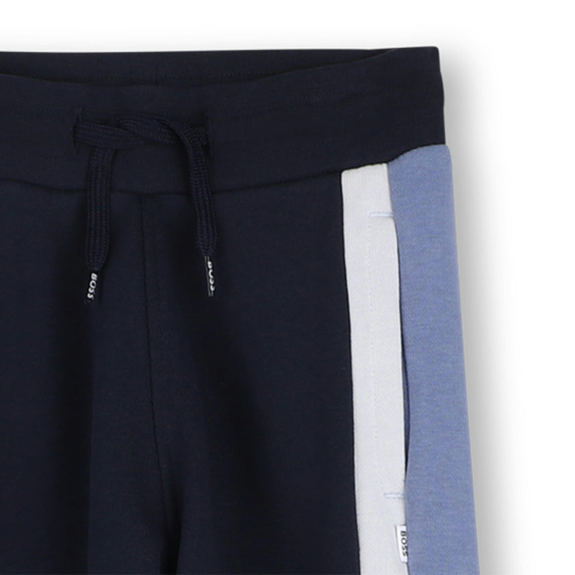 Navy & Blue Color-Block Tracksuit