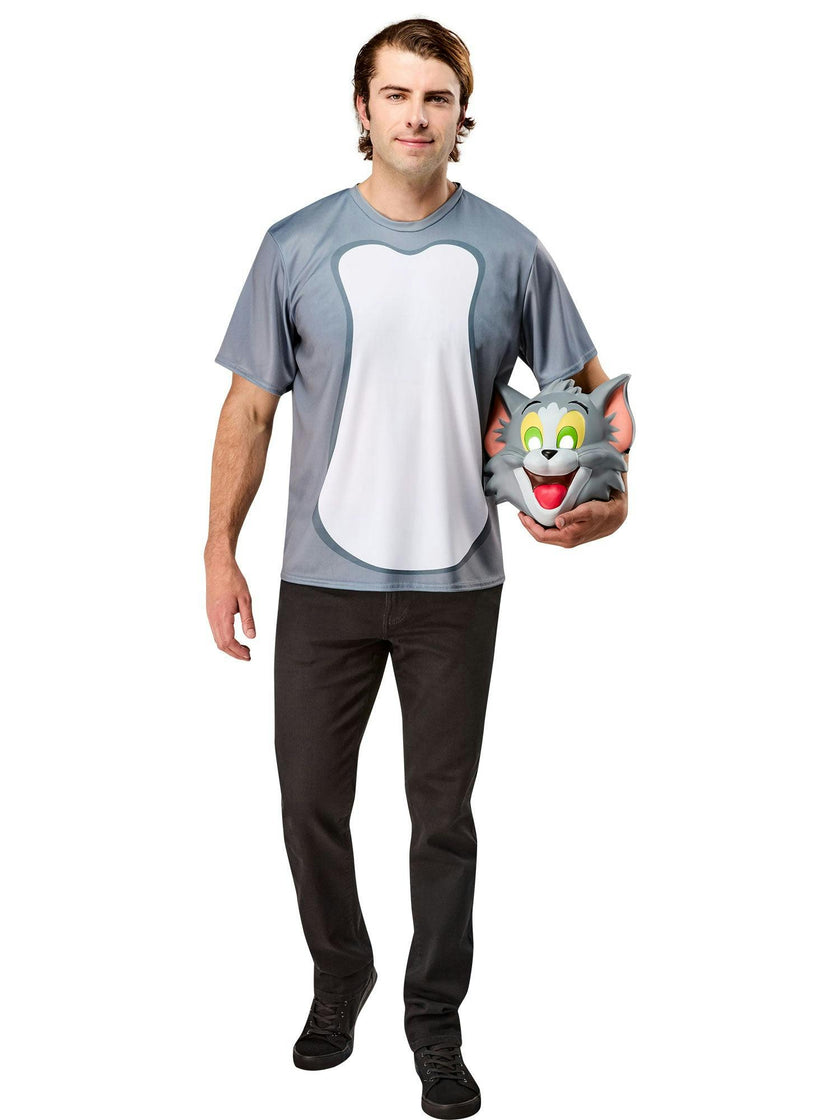 Men's Tom and Jerry Ben Cooper Tom T-Shirt and Half Mask
