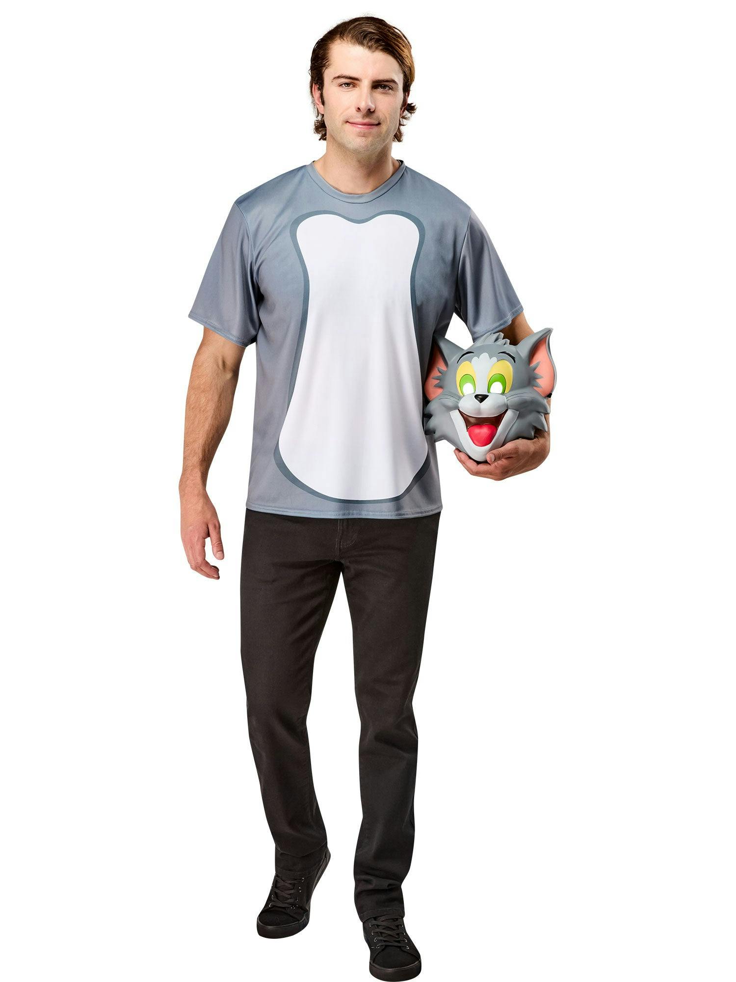 Men's Tom and Jerry Ben Cooper Tom T-Shirt and Half Mask