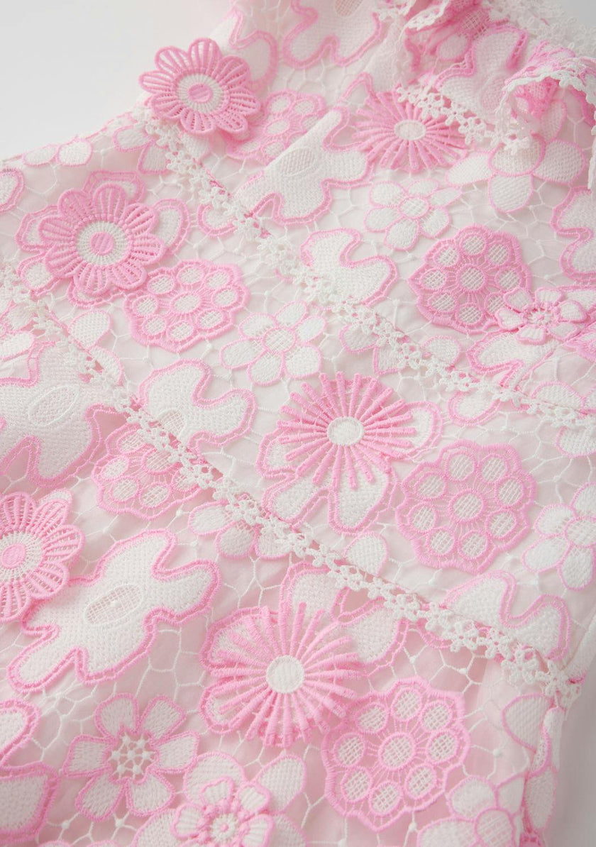 Haley Embroidered Mini Dress