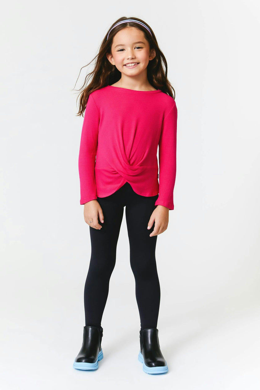 Girls Tlc High Rise Elastic-Free Waistband Leggings