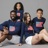 Organic Crew Neck Flag Sweater