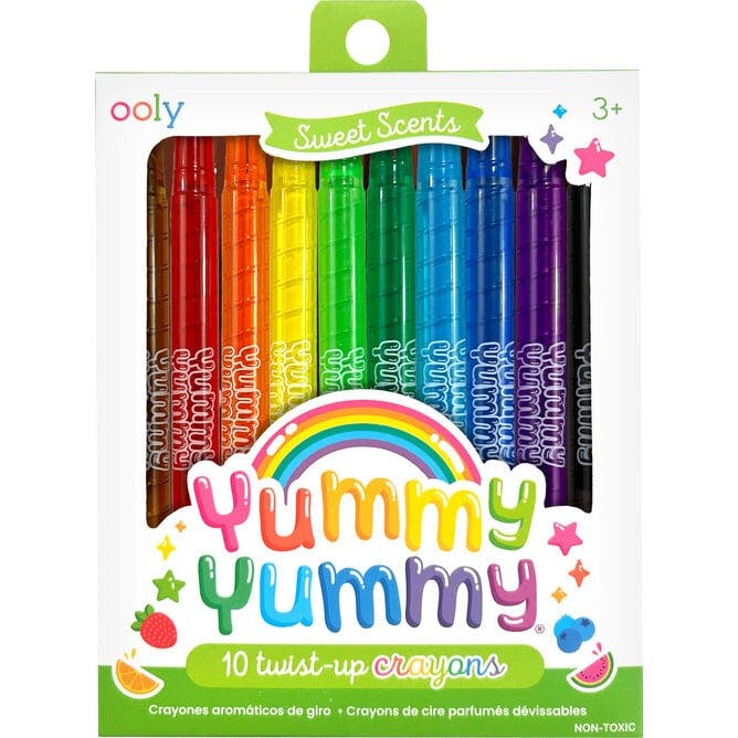 Yummy Yummy Scented Twist-Up Crayons - Set of 10
