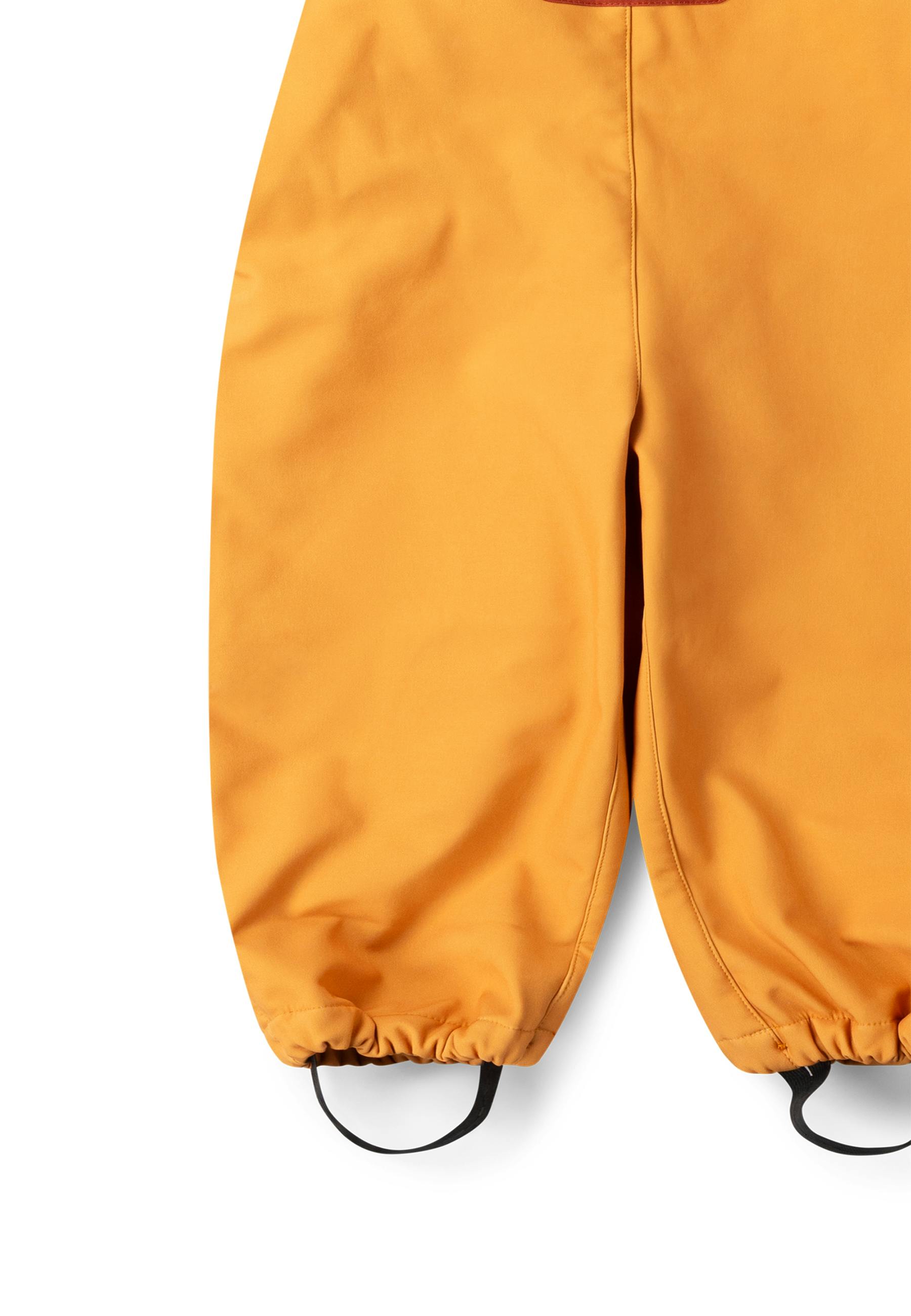 Gold Recycled Lined Waterproof Dungarees, Gold