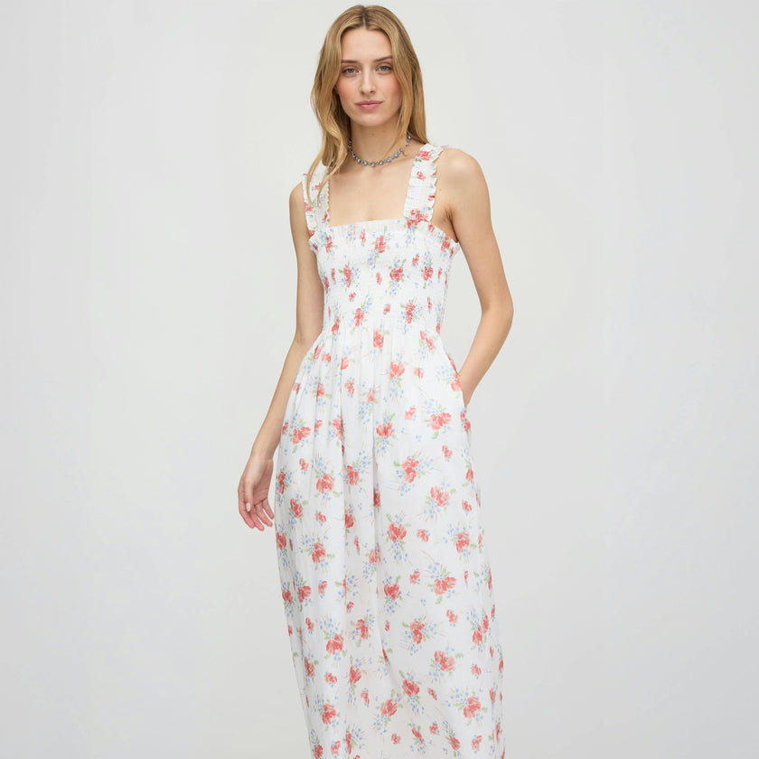 The Ashlyn Nap Dress - Sunburst Blossoms