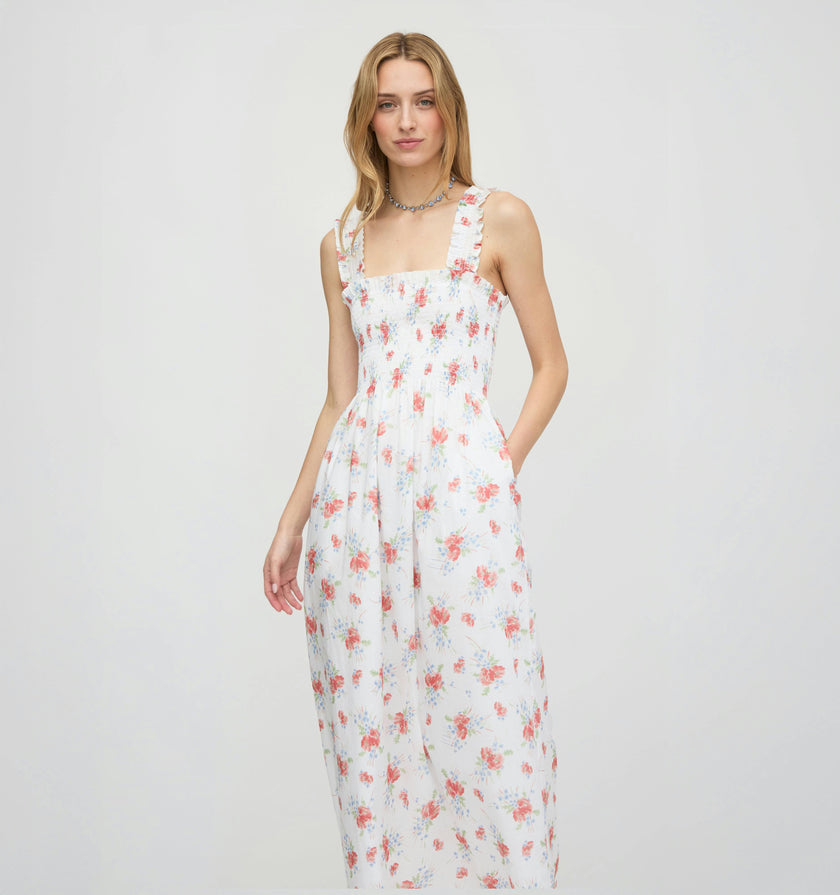 The Ashlyn Nap Dress - Sunburst Blossoms
